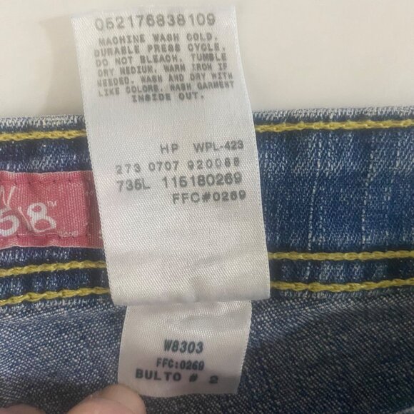 Levis Superlow Bootcut 518 Jeans Womens 9L Medium Wash Denim 32x33 Stretch Retro - Picture 9 of 16